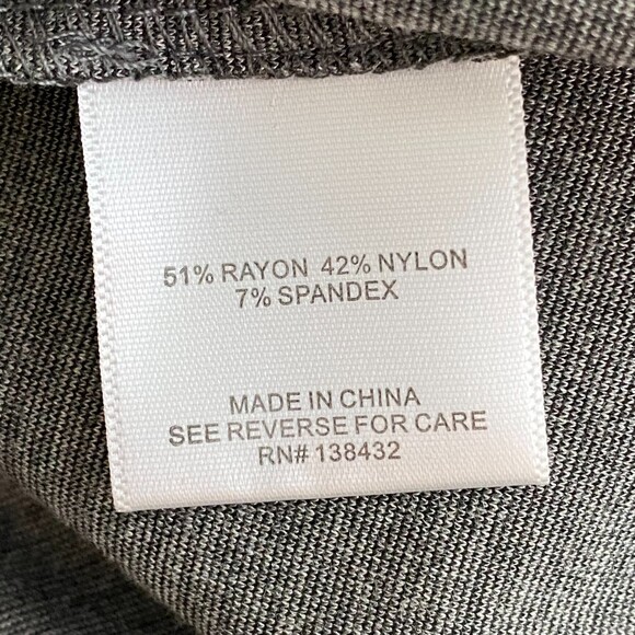 Modcloth Square Neck Gray Dress Size 1X - Picture 6 of 7